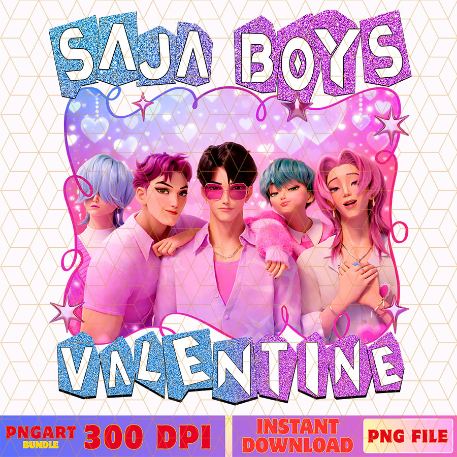 Valentine Kpop Saja Boys Png Huntrix Kpop Valentine Png