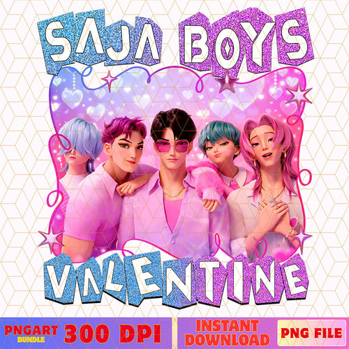 Valentine Kpop Saja Boys Png Huntrix Kpop Valentine Png
