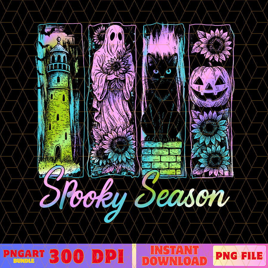Vintage Halloween Horror Night Png Spooky Season Png